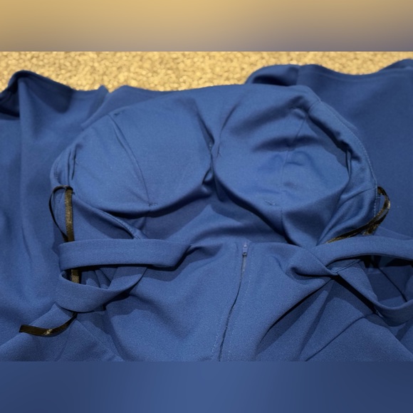 B. Smart Royal Blue Mini Cocktail Dress - Picture 8 of 8